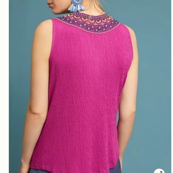 Anthropologie Akemi +‎ Kin Vizela Embroidered Top - Picture 2 of 7
